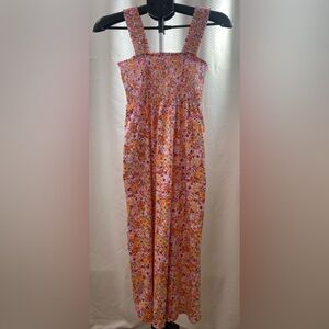 Old Navy Multicolor Floral Midi Dress